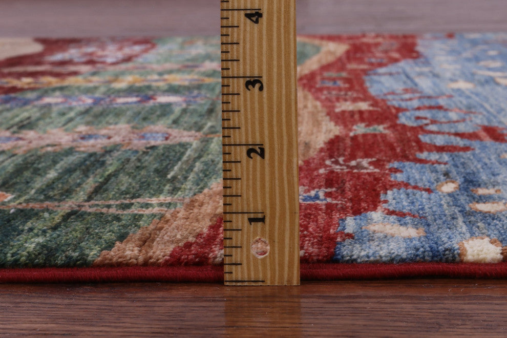 3' 11" X 5' 10" Tribal Persian Gabbeh Handmade Wool Rug - Q12293