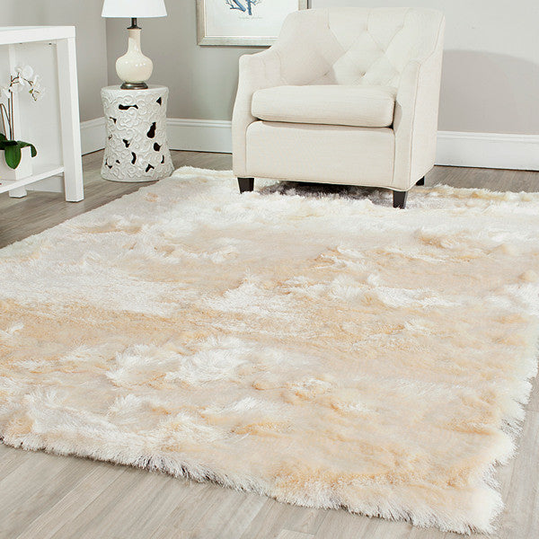 Safavieh Paris Shag Sg511-1212 Rug, Ivory, 10'0" X 14'0"