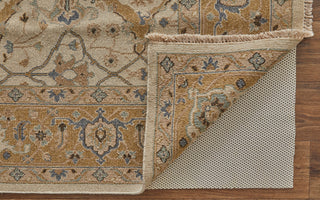 Aleska Traditional Oriental, Ivory/Gold, 2'6"x12' Runner
