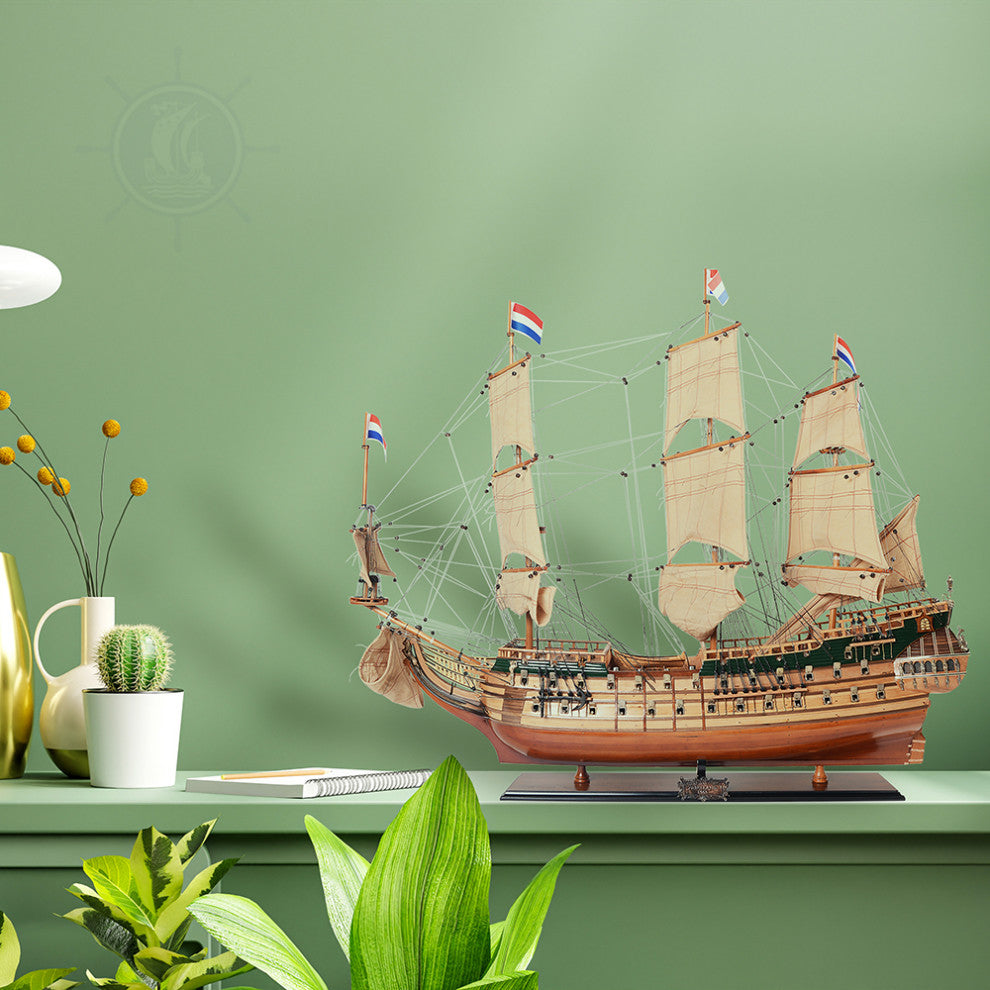 Friesland Museum-quality Fully Assembled Wooden Model Ship
