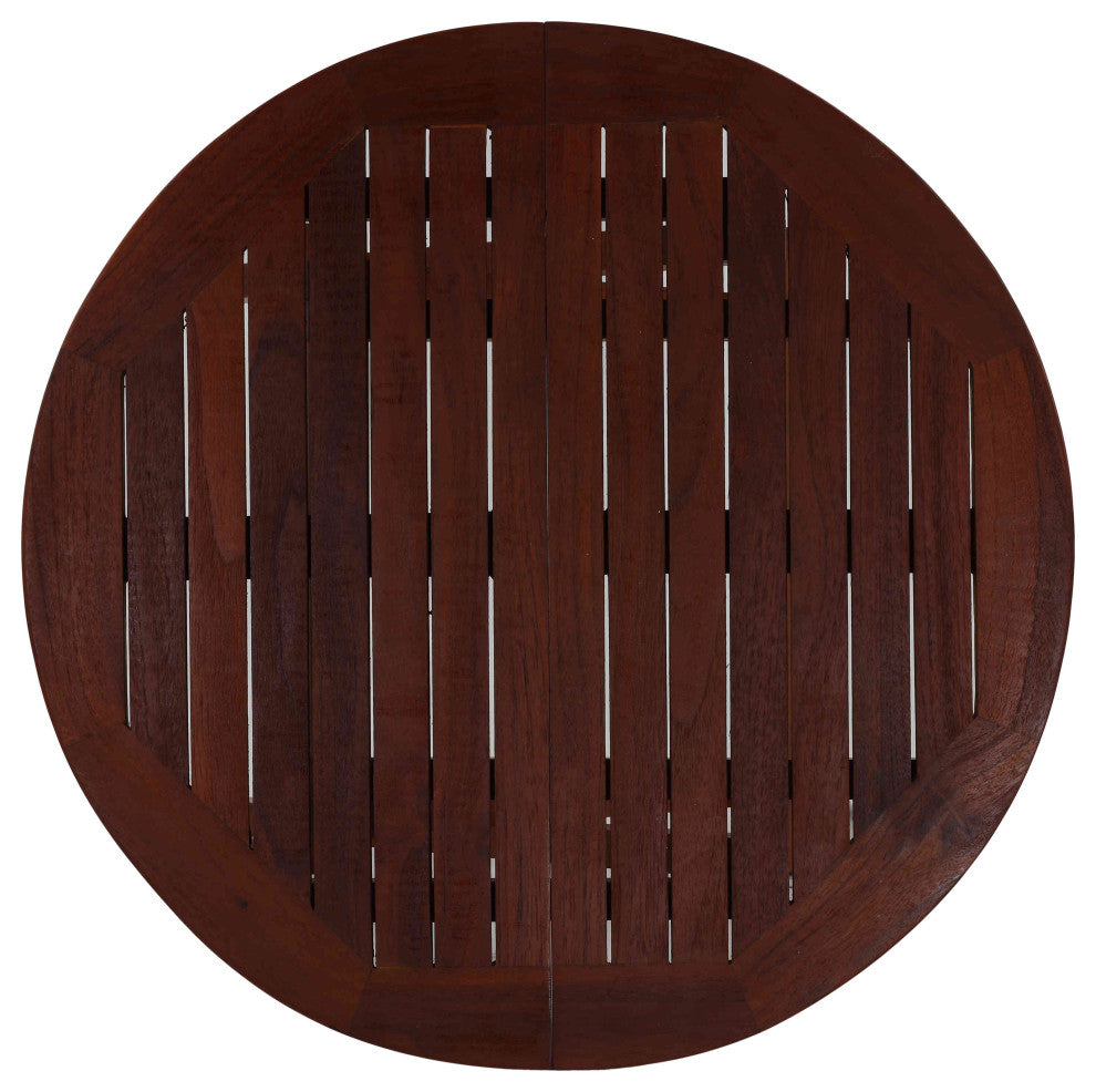 Karlyn Round Teak End Table, 20"