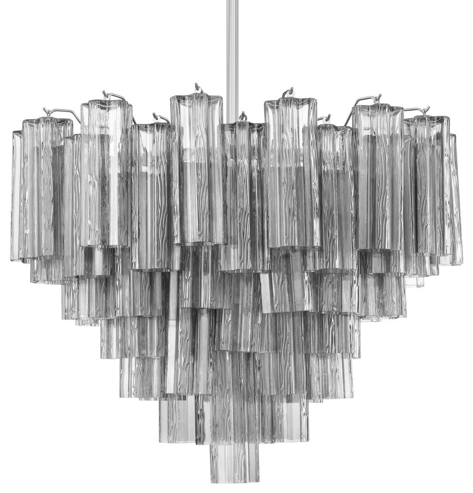 Crystorama Lighting Group ADD-312-SM Addis 12 Light 27"W - Polished Chrome
