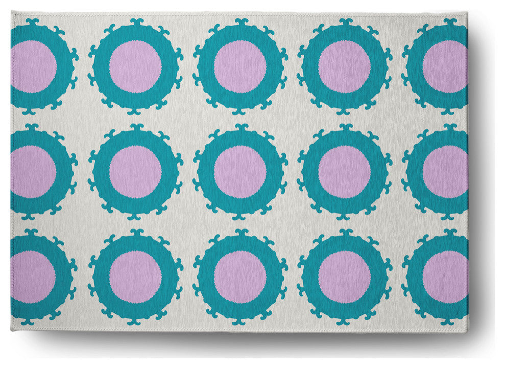Pan Bubbles Spring Chenille Rug, Lilac, 5'x7'