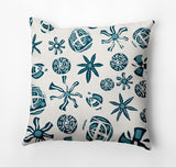 Fossil Formation Outdoor Pillow, Blue, 18"x18"