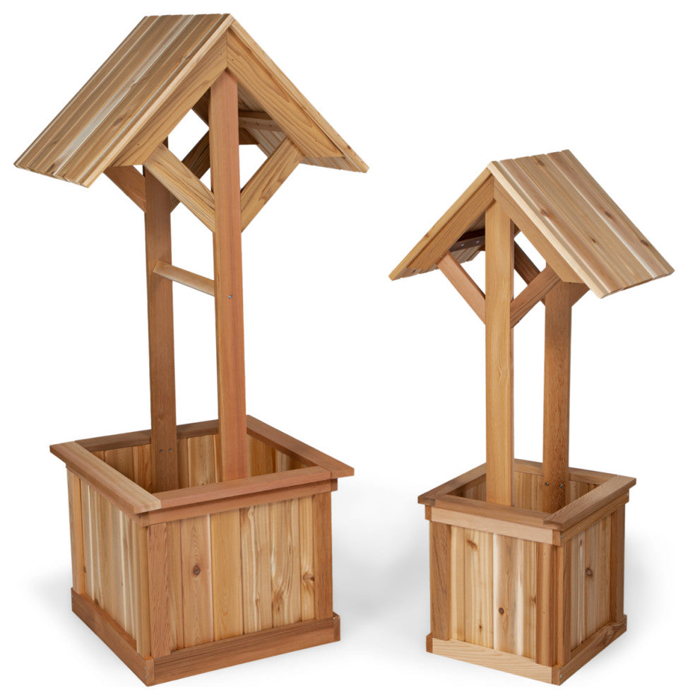 Wishing Well, 4-Ft Wishing Well Planter Box