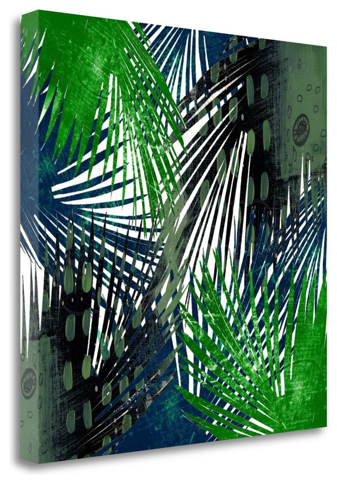 "Palm Leaves" By Sarah Ogren, Giclee Print on Gallery Wrap Canvas, Ready to Hang