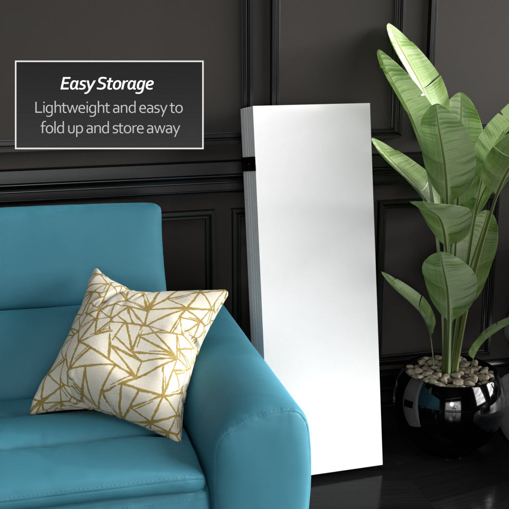 4'' Tall Do It Yourself Canvas Room Divider, 5 Panel