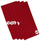 Geo-Bulbs, Holiday Print Napkin, Set of 4, Red