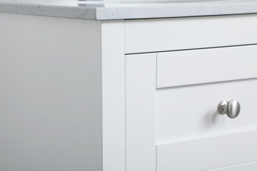 18" Single Bathroom Vanity, White