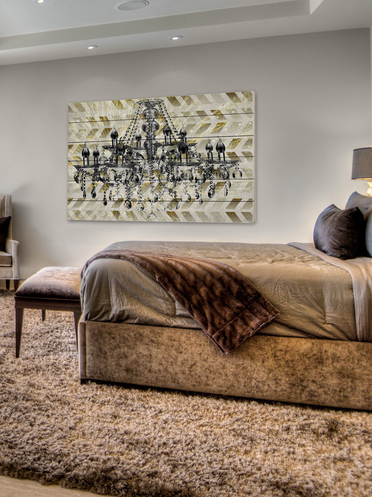"Silver Elegance" Print on White Wood, 45"x30"