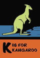 K is for Kangaroo- Gallery Wrapped Canvas Art 28" x 42"