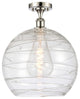 Innovations 516-1C-PN-G1213-14-LED 1 Light Semi-Flush Mount, Polished Nickel