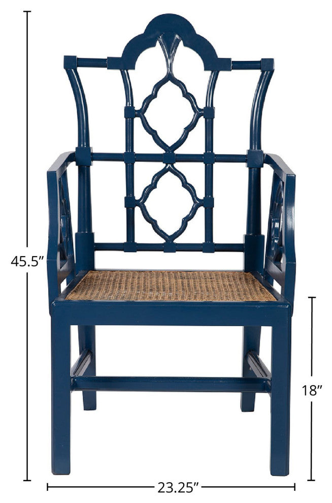 Italian Ivory Arm Chair, Mahogany