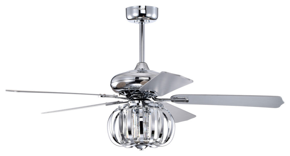 Tamaya 52 in. 3-Light Indoor Chrome Finish Chandelier with Light Kit