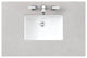Addison 36" Vanity, With Doors, Glossy White, Eternal Serena Top