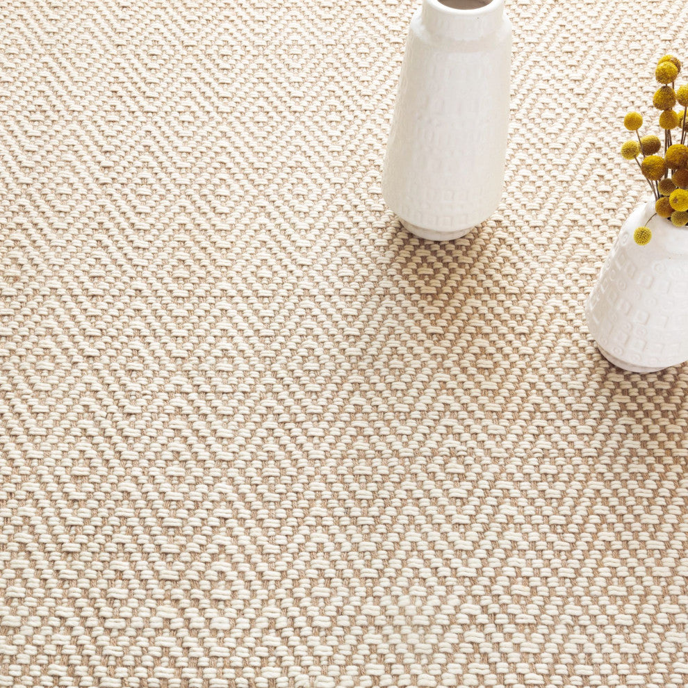 Dash & Albert Cocchi Handwoven Wool Rug, Natural, 5' x 8'