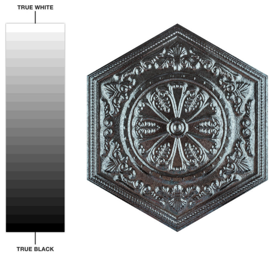 Zinc Hex Silver Decor Porcelain Floor and Wall Tile