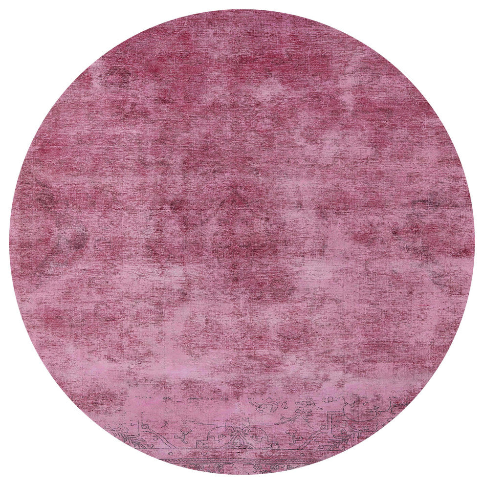 Ahgly Company Indoor Round Mid-Century Modern Area Rugs, 4' Round