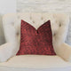 Hibiscus Burgundy Red Luxury Throw Pillow, 20"x30" Queen