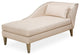 Aico Amini Camden Court LAF Chaise in Platinum