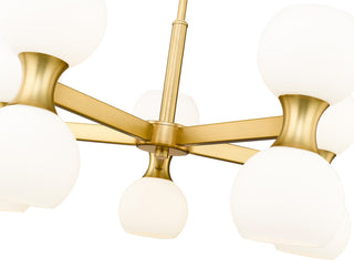 Z-LITE 10-Light Chandelier, Modern Gold