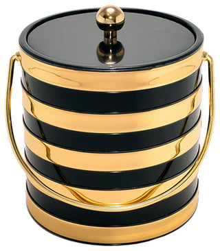 Barrel 3-Quart Ice Bucket, Black