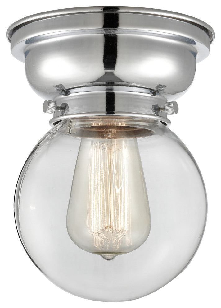 Innovations 623-1F-PC-G202-6 1-Light Flush Mount, Polished Chrome
