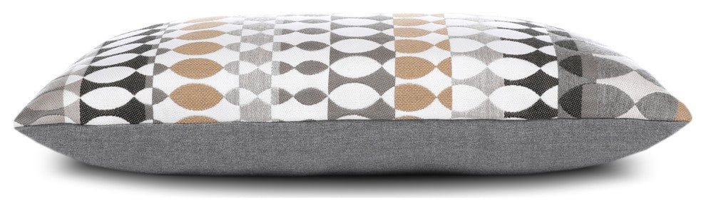 Modern Oval Dune Lumbar Indoor/Outdoor Performance Pillow, 12"x20"