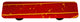 Art Glass Mardi Gras Pull, Alum Post, Yellow Mg, Red