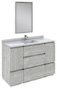 Formosa 48" Ash Single Sink Modern Bathroom Vanity Set, Faucet Fft3071bn