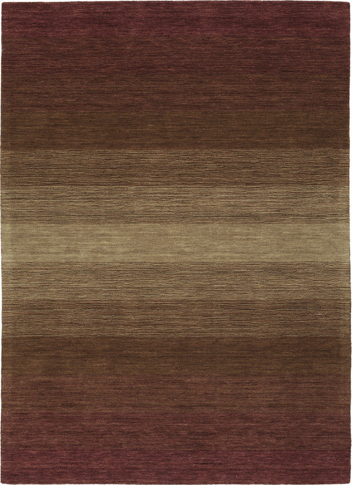 Kaleen Shades Handmade Rug, Wine, 7'6"x9'