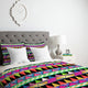 Deny Designs Bianca Green Zigzag Duvet Cover - Lightweight