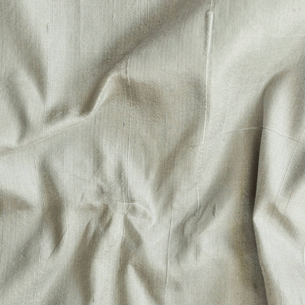 Light Gray Silk Dupioni Fabric By The Yard, 5 Yards For Curtain, Dress Wholesale