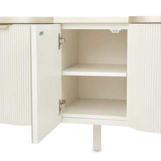 La Marisia Media Cabinet, Creamy Pearl
