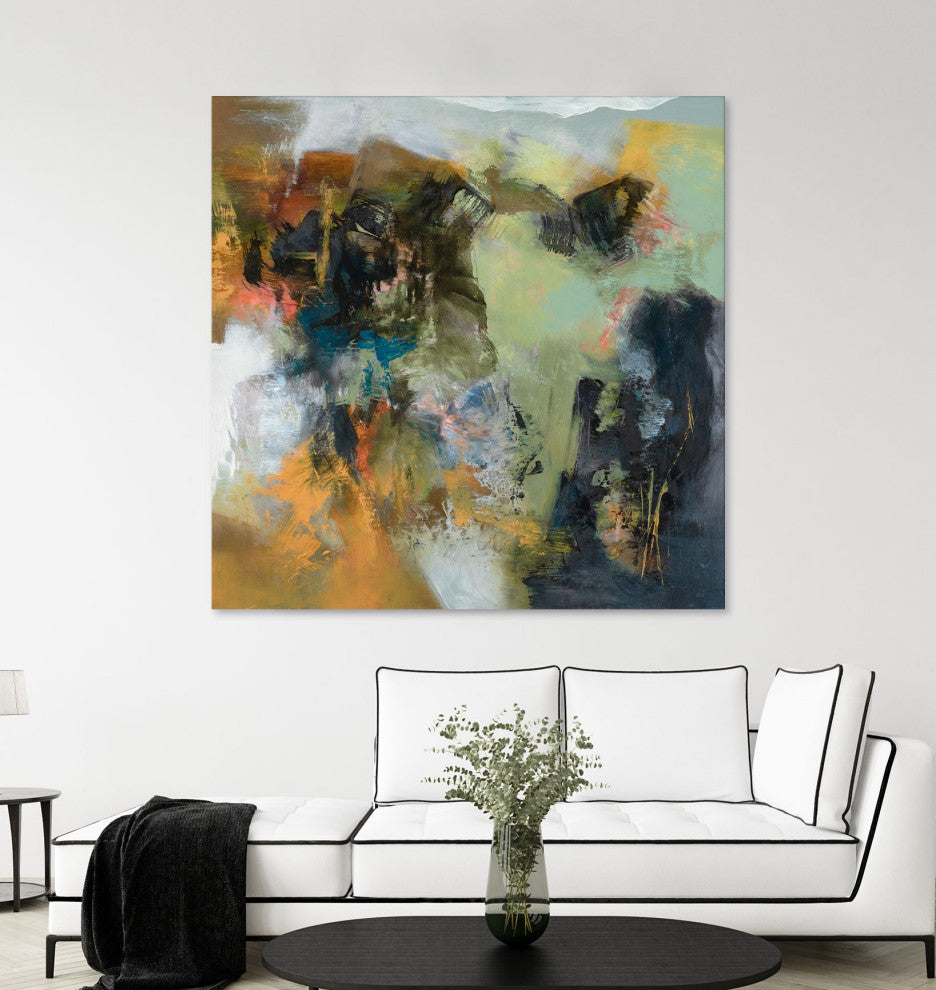 Rock Corral - 72 x 72 by Emilia Arana
