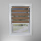 Versailles' Cordless Zebra Slimline Privacy Shade, Camel, 27"x72"