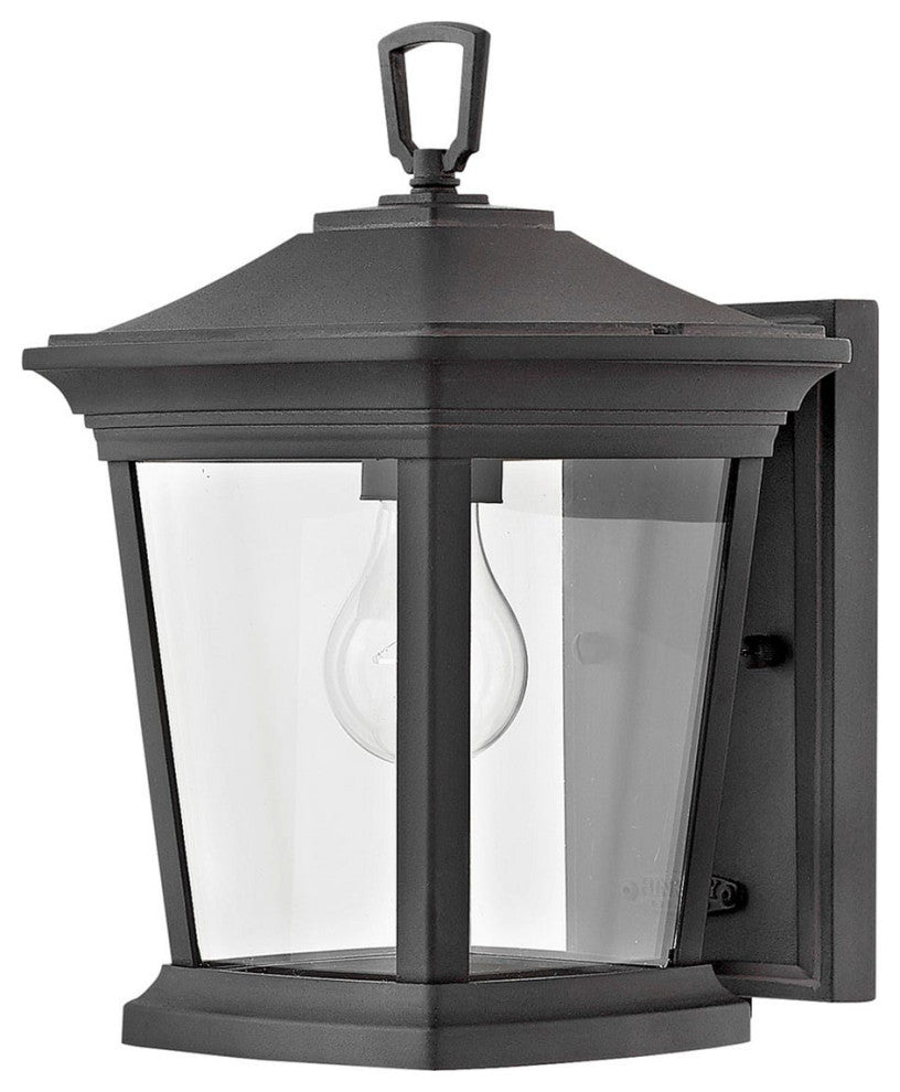 Hinkley Bromley Small Wall Mount Lantern, Museum Black