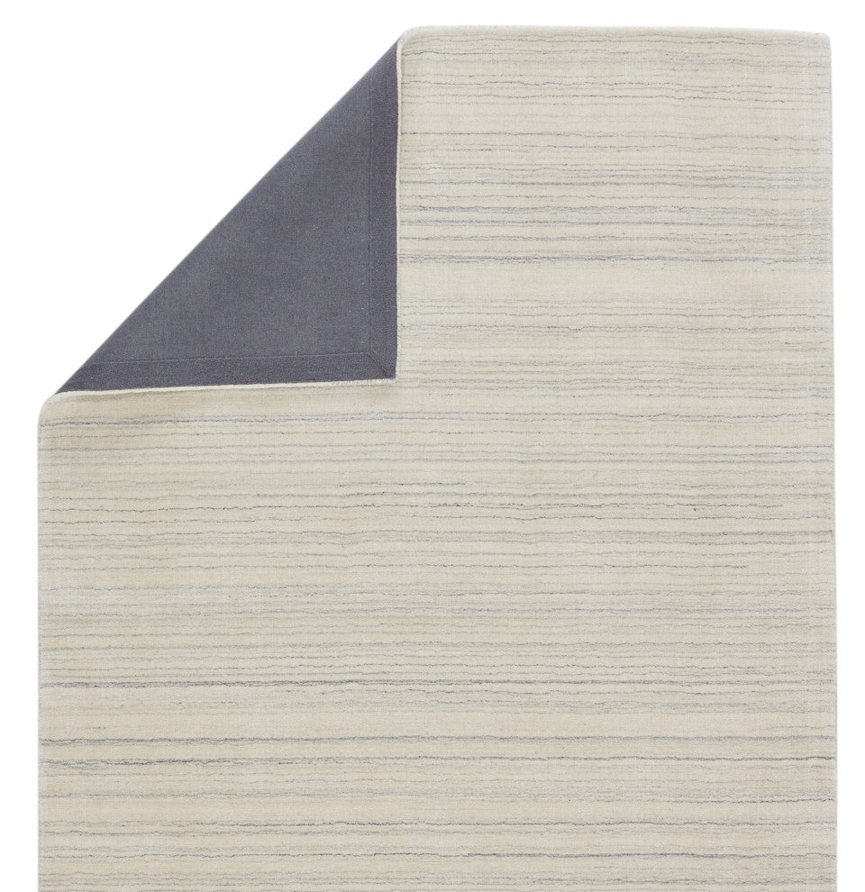 Jaipur Living Oplyse Handmade Stripe White/ Gray Area Rug 12'X15'