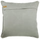 Patchwork Silver Faux Leather & Suede 20"x20" Pillow Cover, Silver Safari