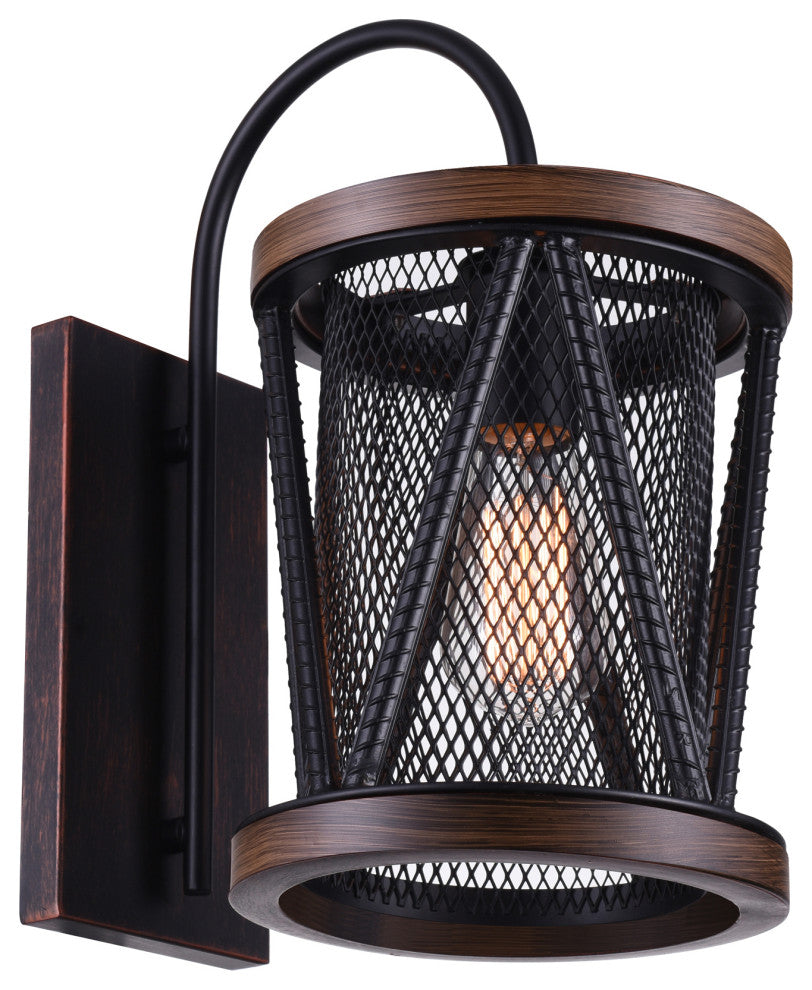 CWI Lighting 9954W8-1-101 Parsh 1 Light Wall Sconce With Pewter Finish