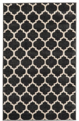 Rug Unique Loom Trellis Black Rectangular 3' 3 x 5' 3