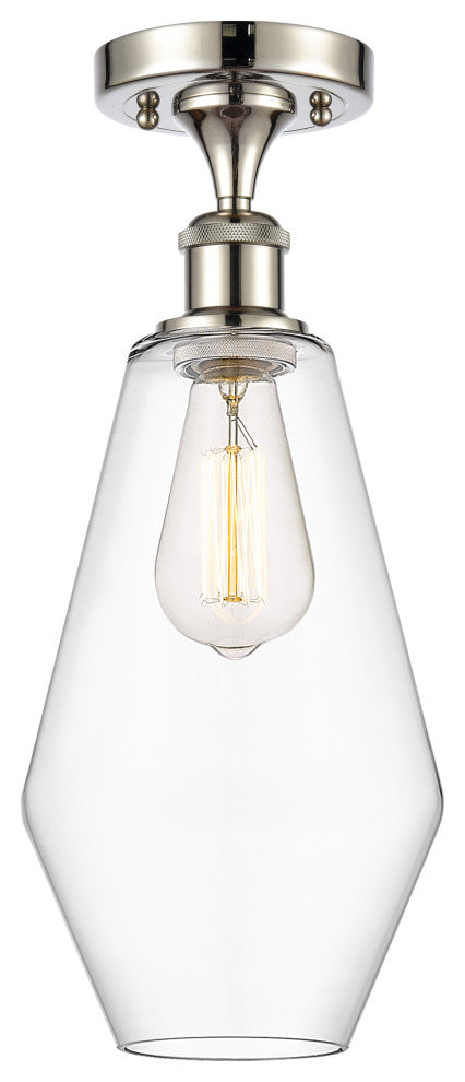 Innovations 516-1C-PN-G652-7 1-Light Semi-Flush Mount, Polished Nickel