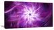 Rotating Bright Purple Fireworks, Floral Canvas Art Print, 40x20