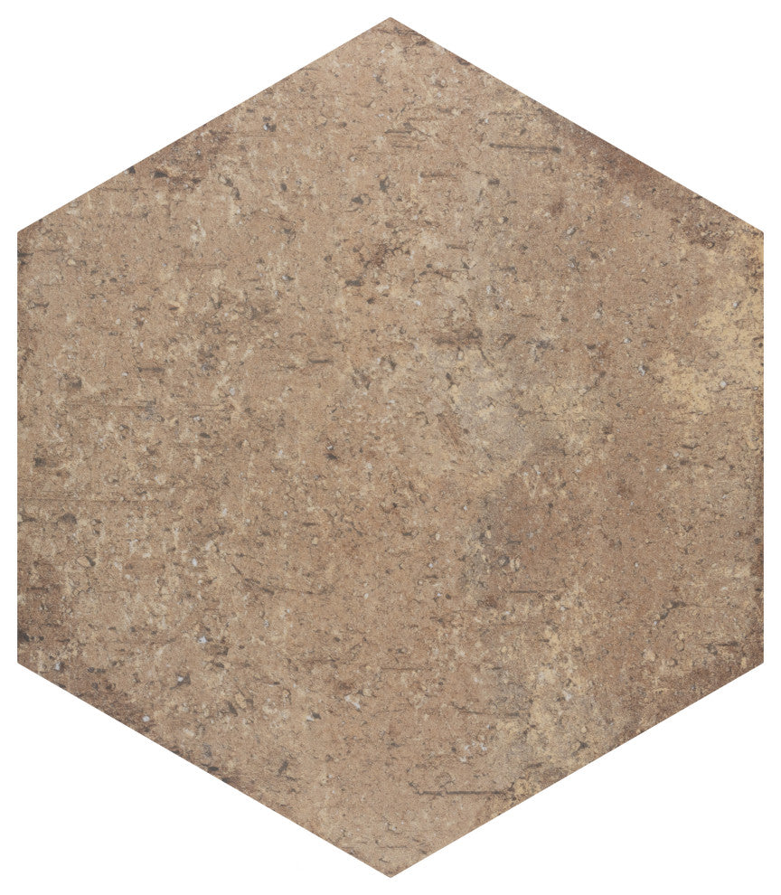 Brickyard Hex Beige Porcelain Floor and Wall Tile