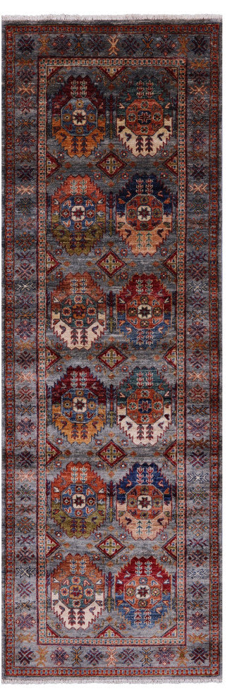 Runner Fine Turkmen Handmade Wool Rug 2' 10" X 8' 4" - Q14495
