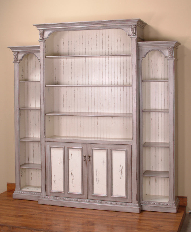 Cambridge Triple Bookcase, Dover Gray