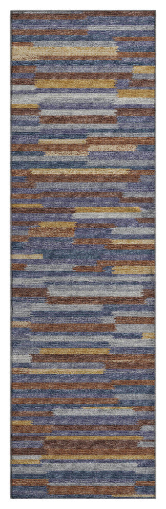 Addison Premium Washable Mayfield AMF114 Multi 2'3" x 7'6" Runner Rug