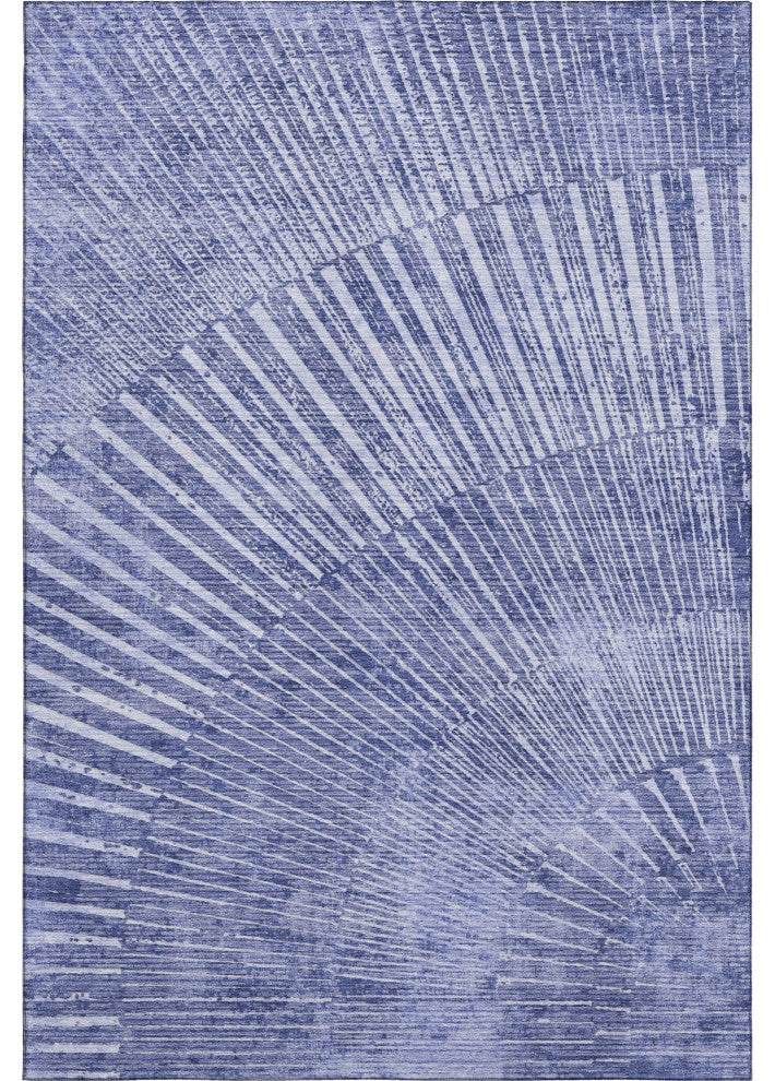 Premium Machine Washable Mayfield AMF542 Navy 9' x 12' Rug