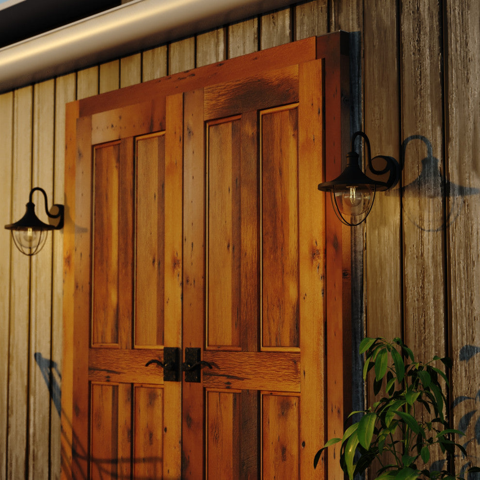 Vaxcel Lighting T0779 Dunlap 13" Tall Outdoor Wall Sconce - Textured Black