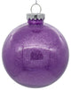 Clear Ornament With Glitter Interior , Lavender, 6"
